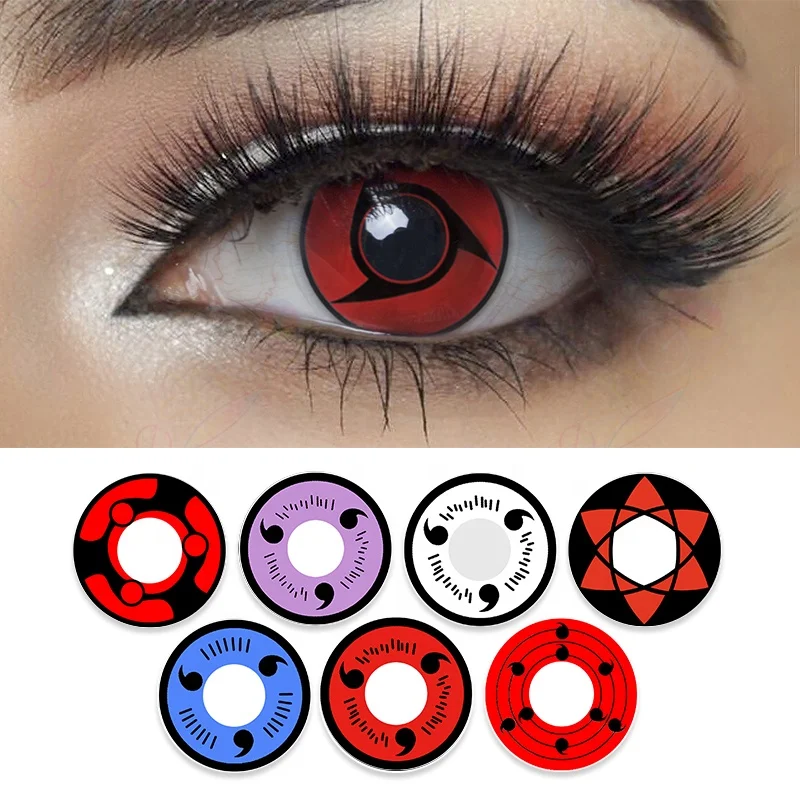  Wholesale pseyeche 140 models cosplay crazy lenses kakashi mangekyou halloween sharingan