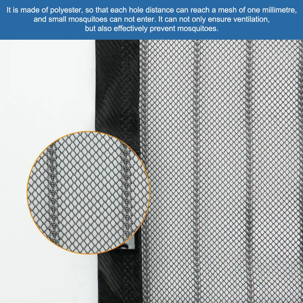 Magnetic Screen Door Curtain Anti-Mosquito Net Fly Insect Screen Mesh Automatic Closing Door Screen Magic  Magnetic Door Curtain