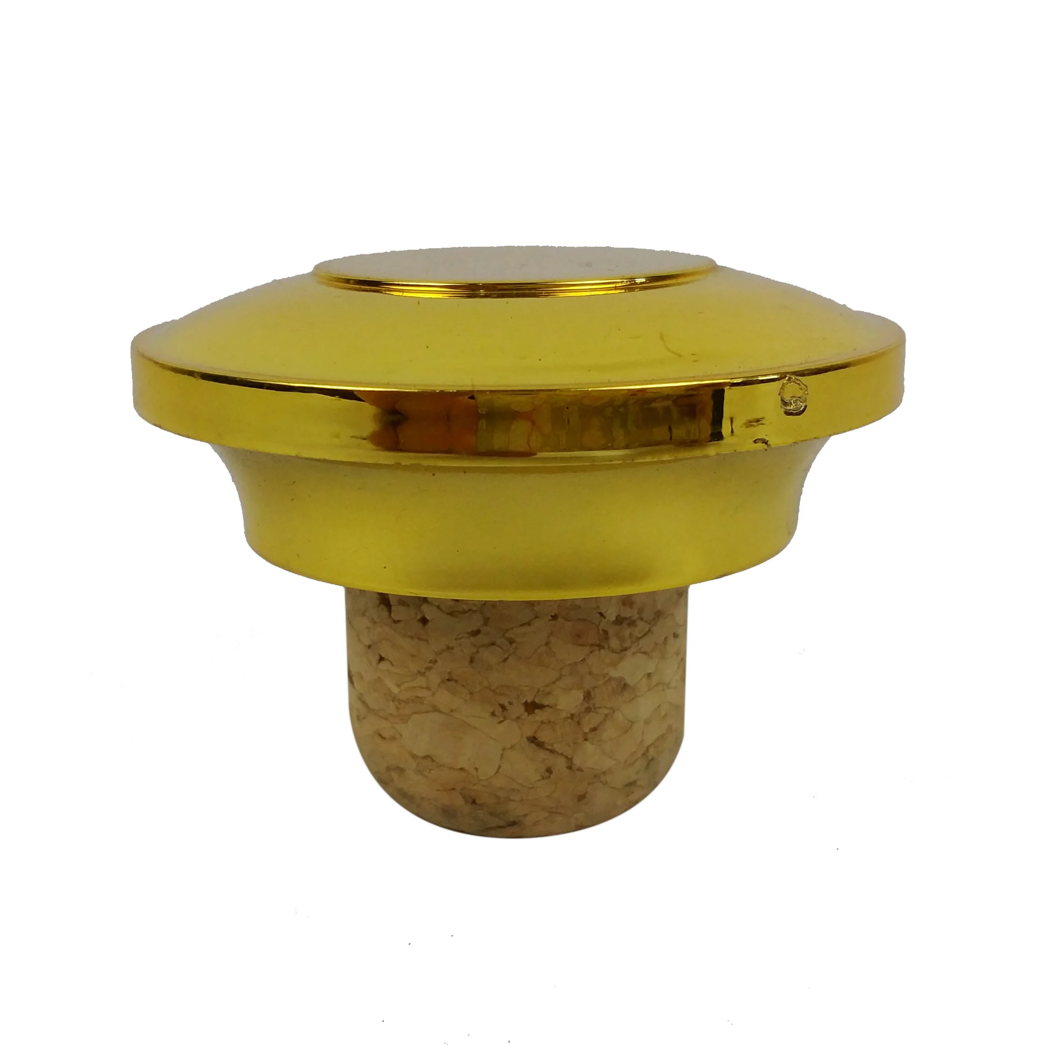 Plastic Screw cap UV coating nature cork stopper aggregated Portugal red wine  Brandy alcohol ABS EC 1935/2004