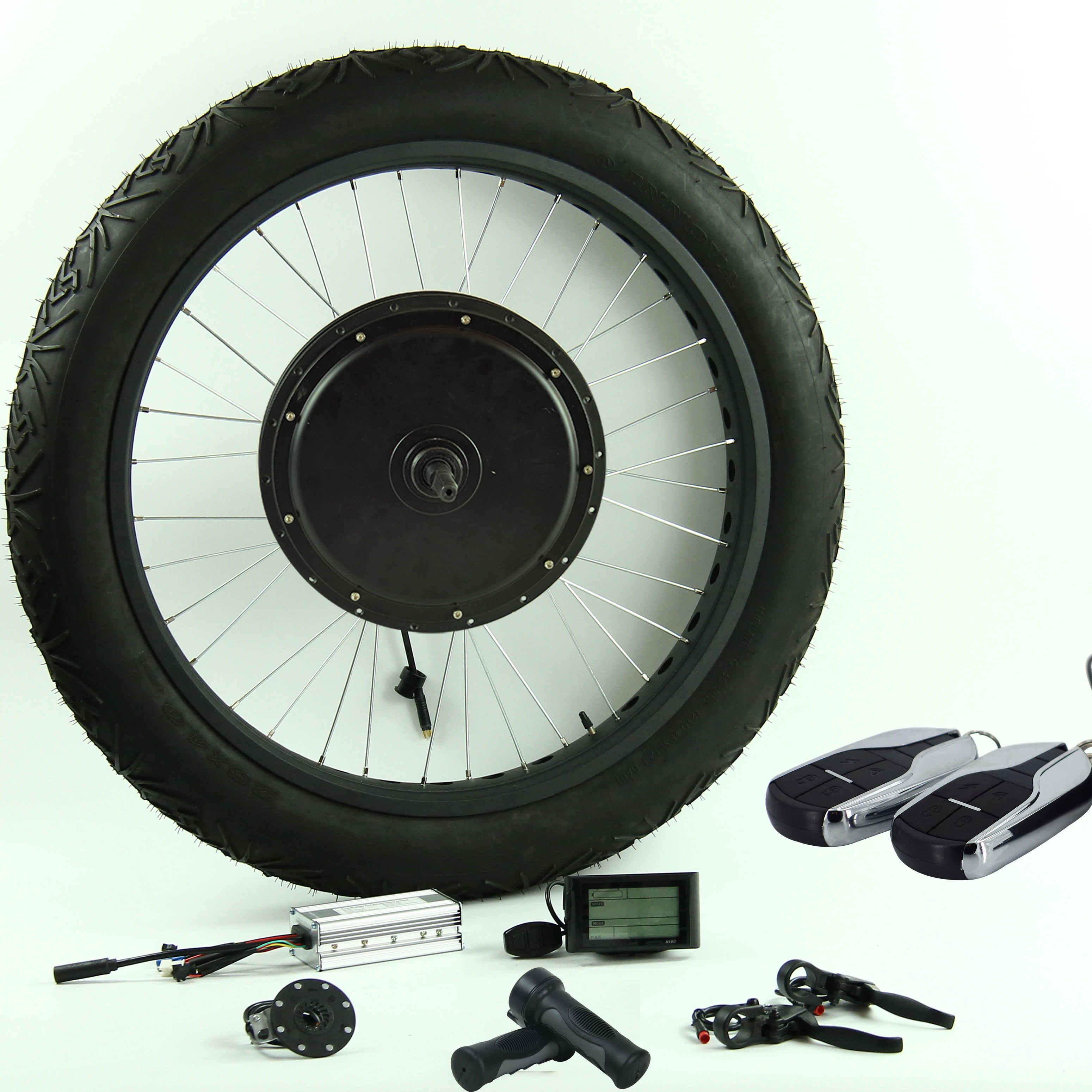 LVCO Hub Motor Kit with Battery Lithium Battery WHEEL 48V INNOVA Twist 30A Smart Controller Brushless Gear Hub Motor FAT SERIES