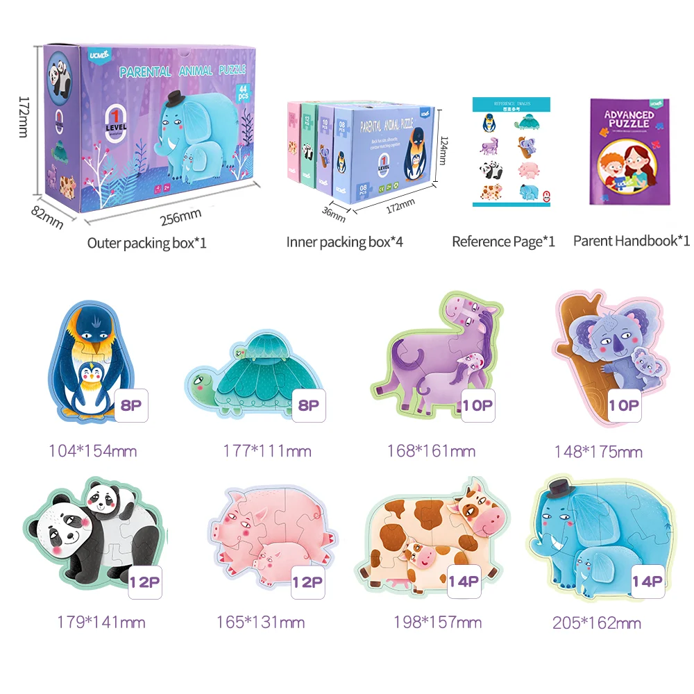 New Learning  Montessori Magnetic Kid Toy Puzzle Hang Board Educational Cards Toy For Kids