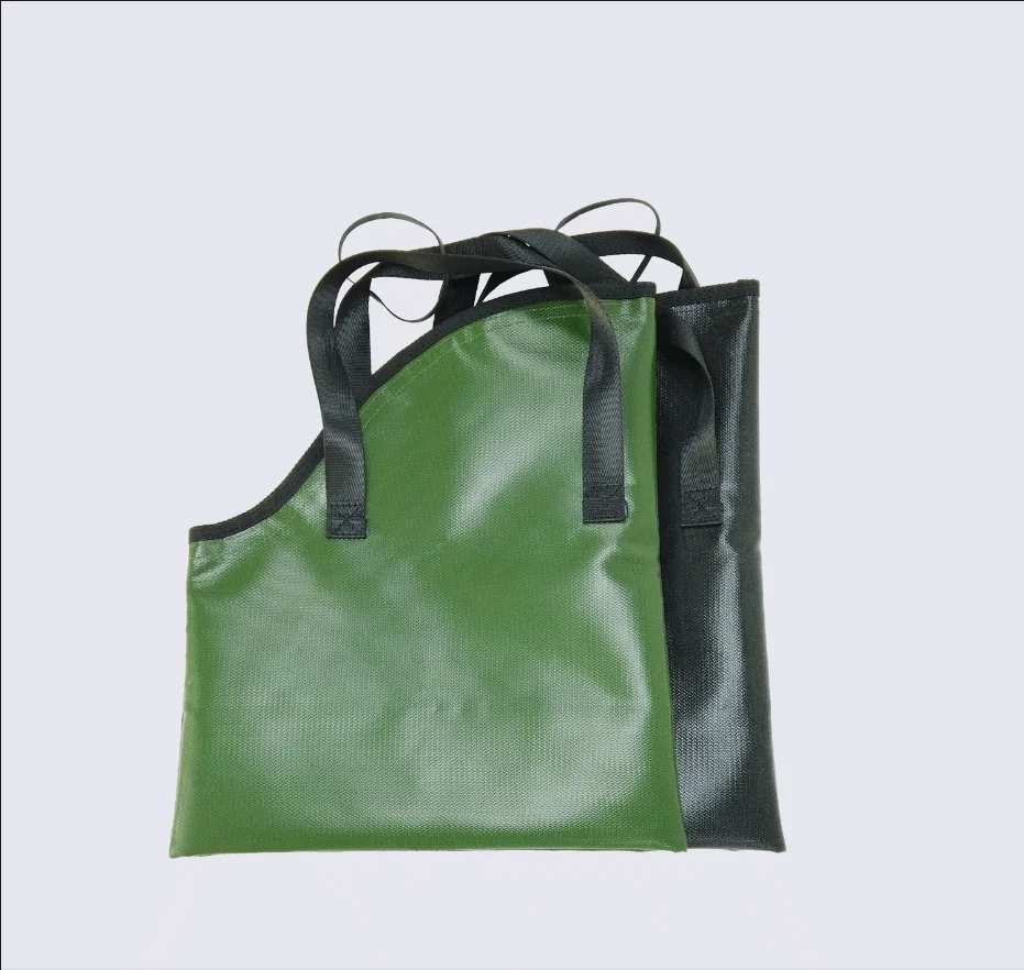 Manufacturer Custom Fiberglass Fabric Fire Resistant The charcoal Handing Fireproof Storage Bag Fire Safety Heat Resistance