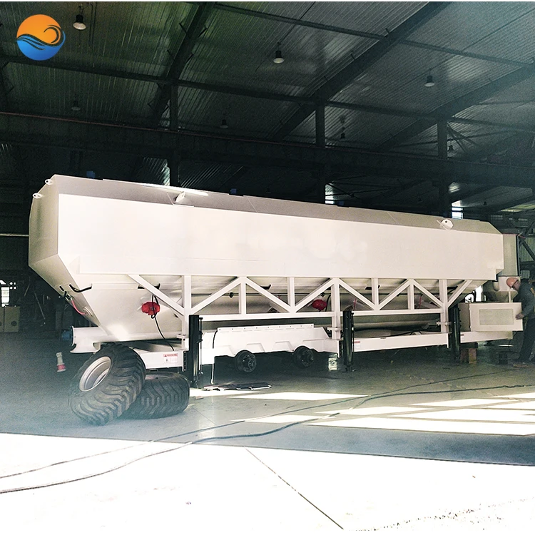 portable Bulk powder storage silo easy transportation welded container type mobile cement silos