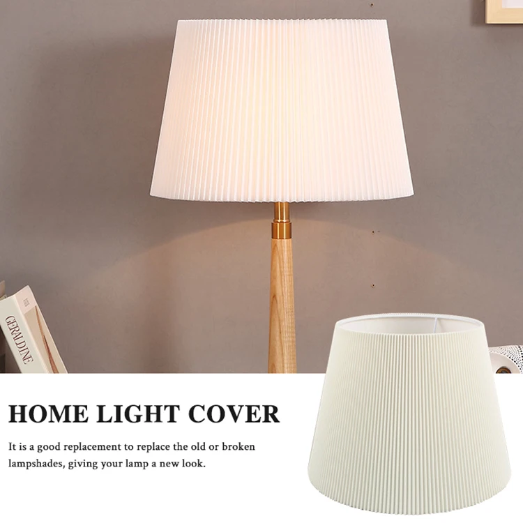 Custom Pvc Fabric Pleated Shade Hotel Table Lamp Floor Lamp Shade Fabric Colorful Lamp Shade