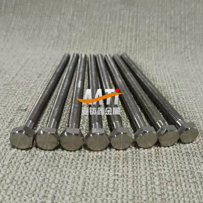 We offer various sizes of TA1/TA2 titanium screws for electroplating equipment/aerospace/high-end precision industries