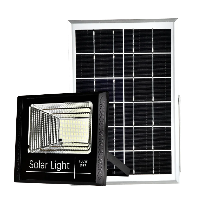 Outdoor Solar security Light with remote controller Waterproof IP 65 Energy saving 40W 60W 120W 200W 240W solar led flood light