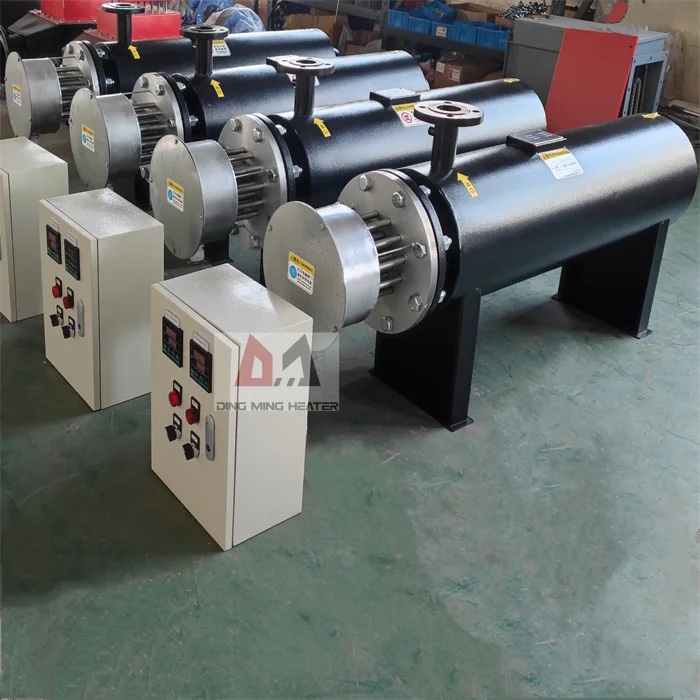 Industrial Horizontal High Temperature Electric Pipeline Circulation Heater For Air Gas Water Or Heavy Oil