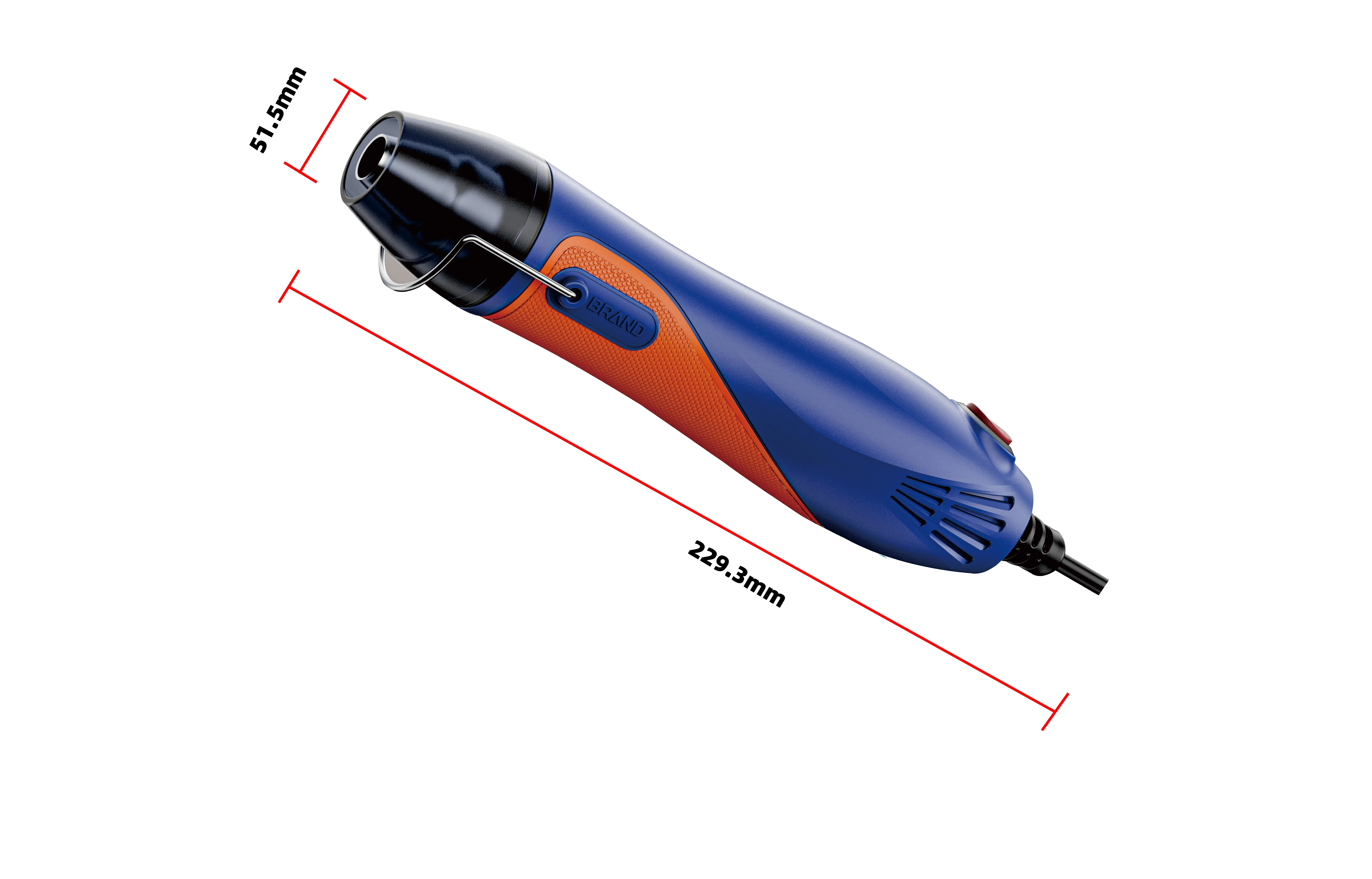 300W diy mini heat gun heat capacity fast preheating heat gun for crafts with glue stick for handmade craft