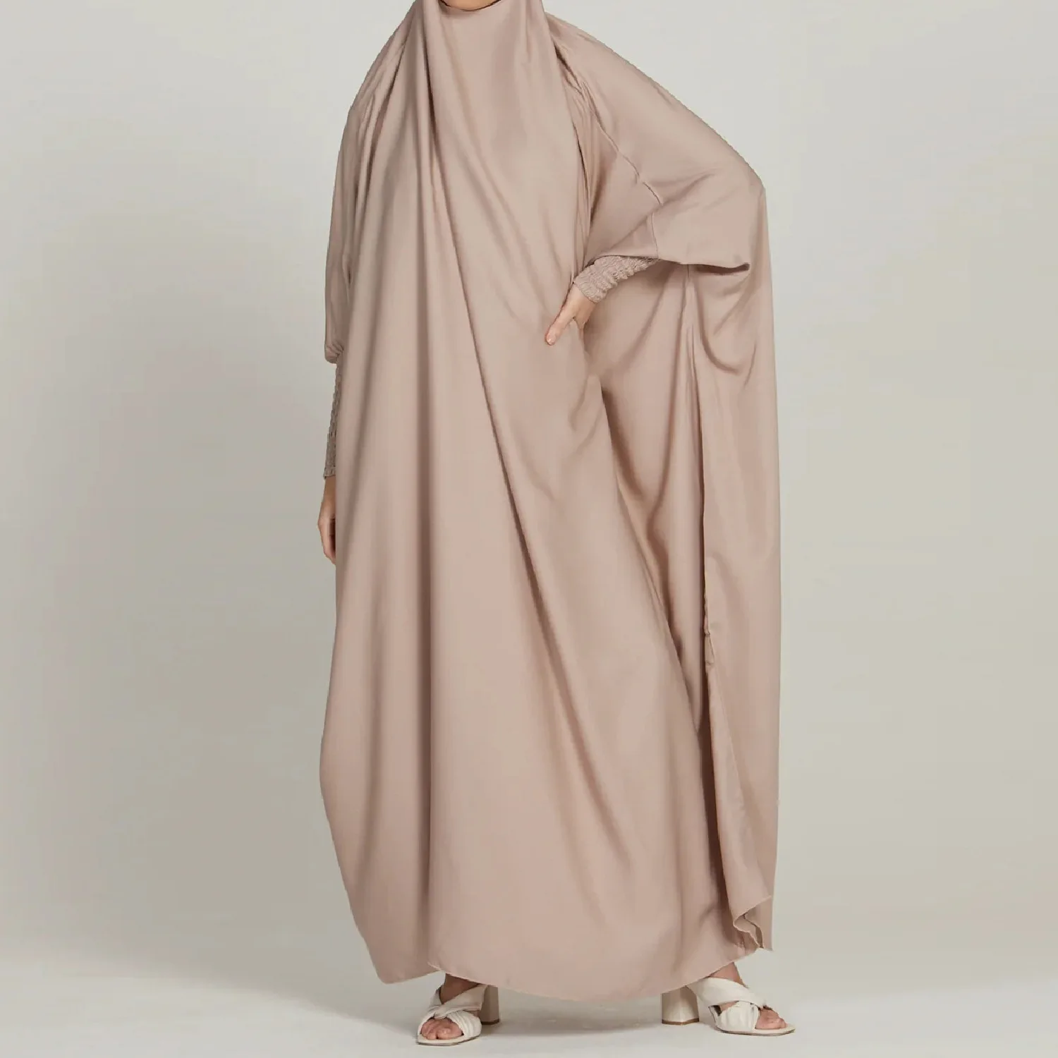 Prayer Abaya 2024 EID 10 Colours Modest Dresses Middle East Indonesia Malay Women Abaya Dubai Islamic Clothing Khimar Jilbab