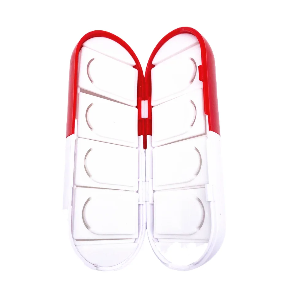 Capsule shaped mini plastic smart pill box