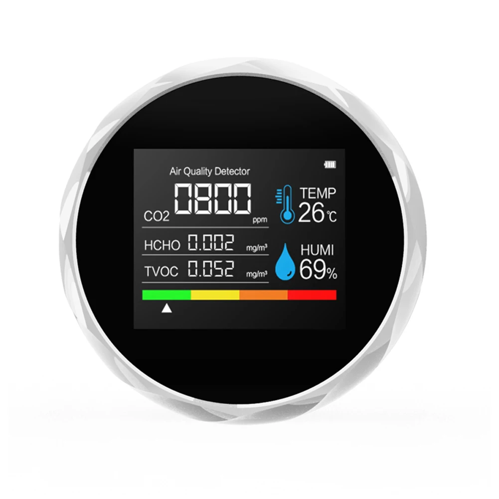 
Portable co2 monitor PM2.5 sensor meter air quality detector CO2 gas analyzer PM2.5 PM10 air monitor Carbon Dioxide CO2 iot 