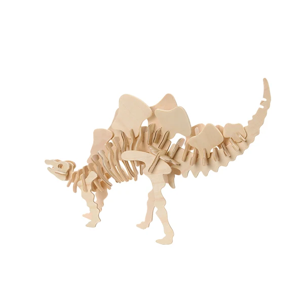 Educational 3D Wooden Dinosaur Puzzles Perfect for STEM Learning and Imaginative Jurassic Adventures
