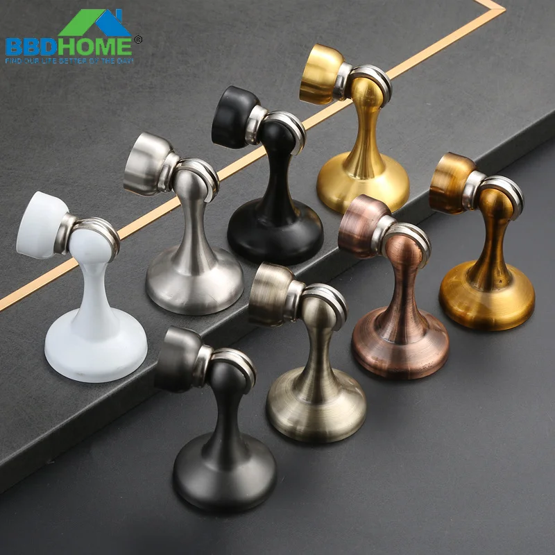 BBDHOME High quality stainless steel windproof silent indoor door anti-collision strong magnet Door stopper