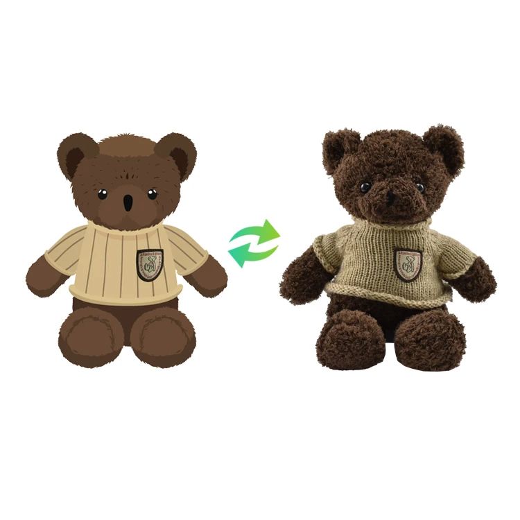 
Personalized Customized Small Stuffed Animals Plush Toys From Photos Plush Doll Baby Fabric Dolls 