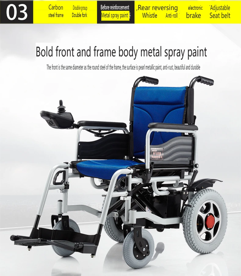 Ultra-Low Cost Folding Portable Electric wheelchair Manual Wheelchair for Disabled and Elderly