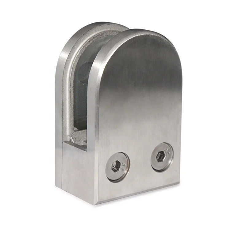  Stainless Steel D Shape Glass Holding Clamp For