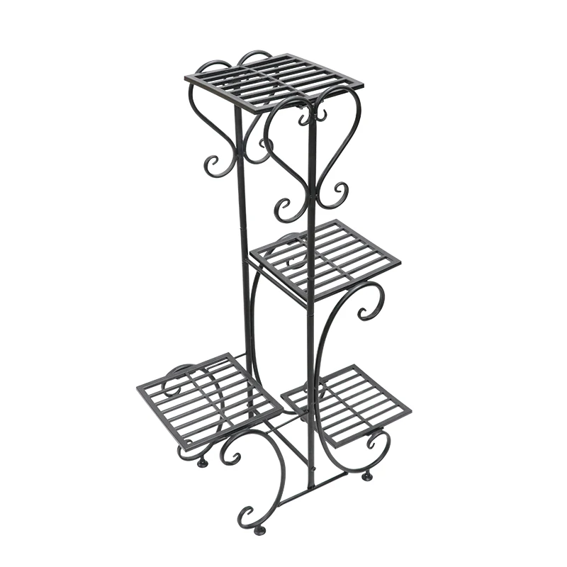 European-style creative plant stand wrought iron flower pot stand, suitable for plant pot trays on the balcony and living room