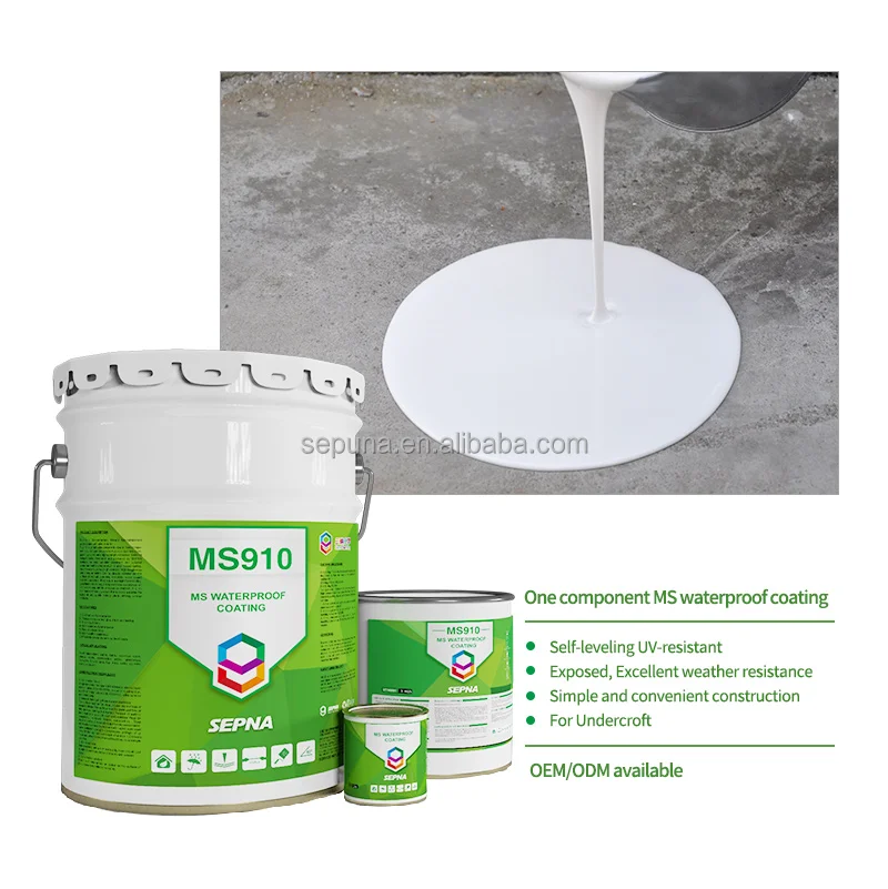 Silicone resin UV-resistant roof waterproofing coating with high bonding strength for roof