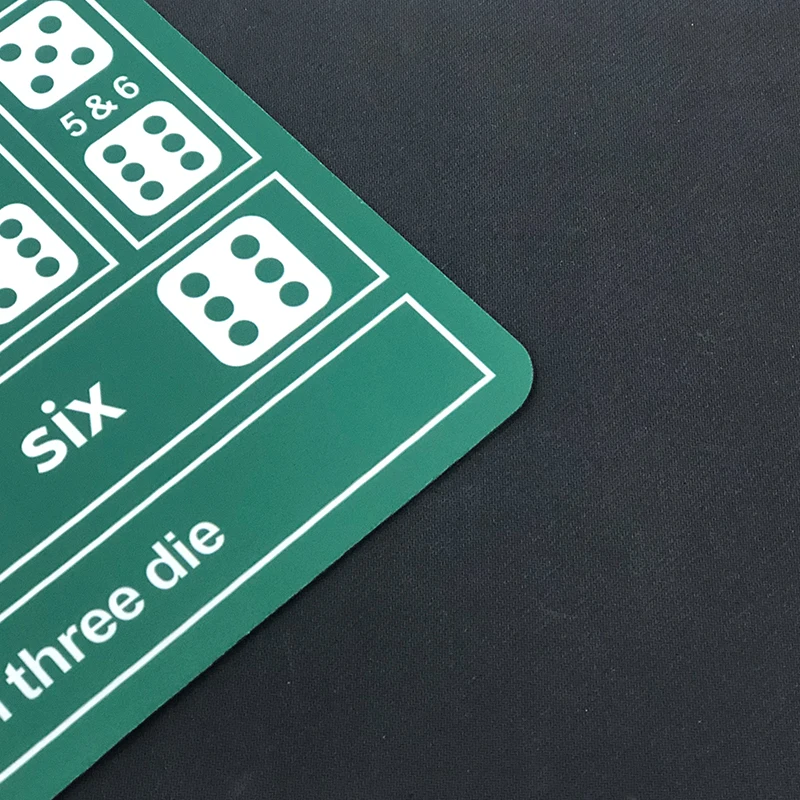 waterproof non slip round neoprene natural rubber custom printing two sides printing game poker mat 180*90