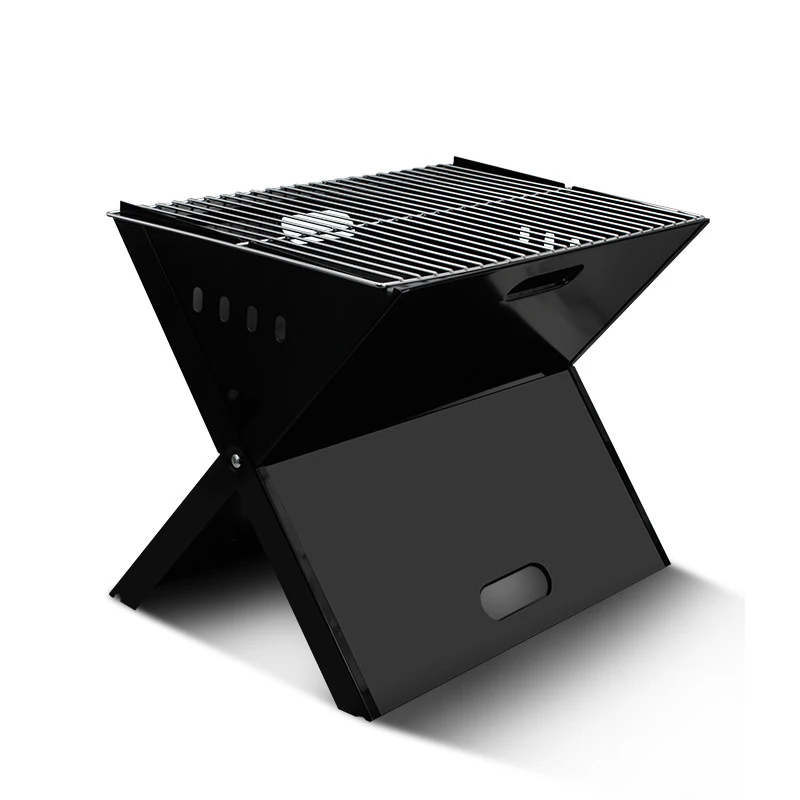 Charcoal Grill Outdoor Small Non-Stick Barbecue Wire X-Shaped Barbecue Accessories BBQ Grill Portable Foldable Barbecue Grill