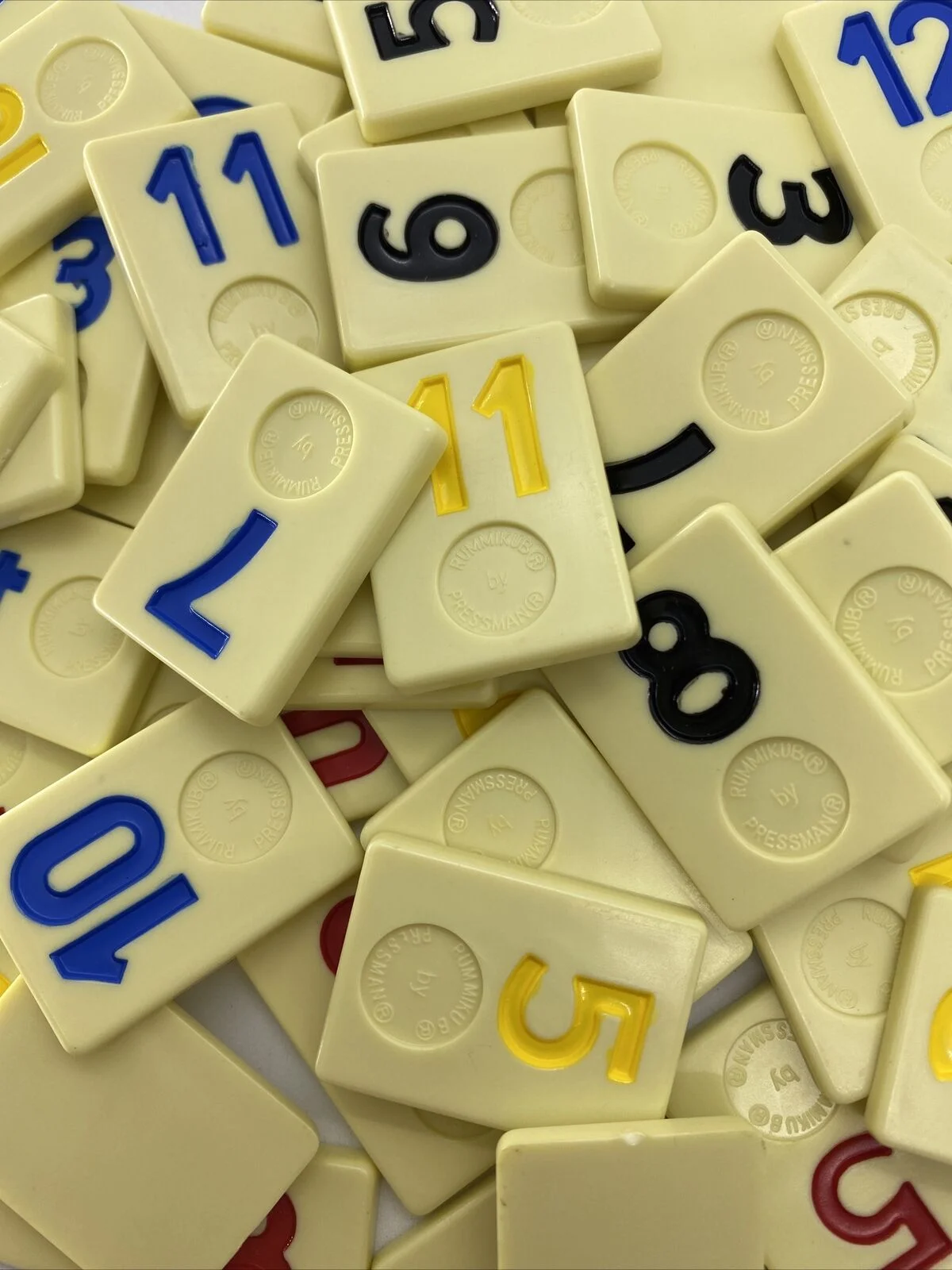 Rummikub Tiles Individual Smooth Back Replacement Game Pieces Pick What You Need.