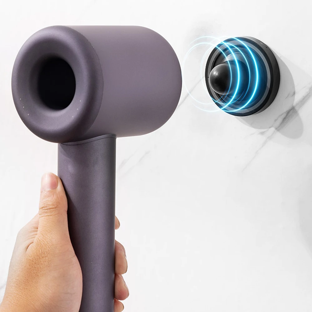 Belt Hair Dryer Holder Wall Mounted Black Hair Dryer Holder Acrylic Hair Tool Organizer For Dayson Nural Wholesale Oem Factory
