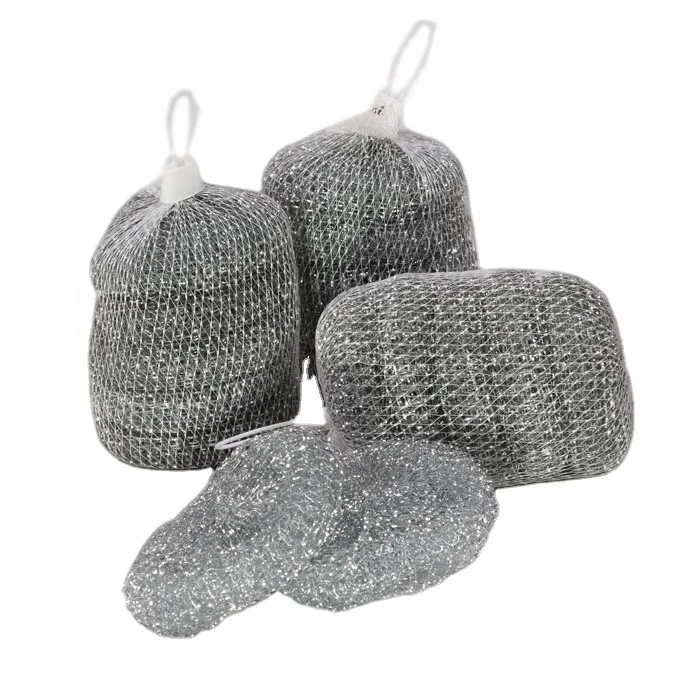 Factory Hot Selling Stainless Steel Galvanized Mesh Scouring Scrubber for Kitchen Cleaning