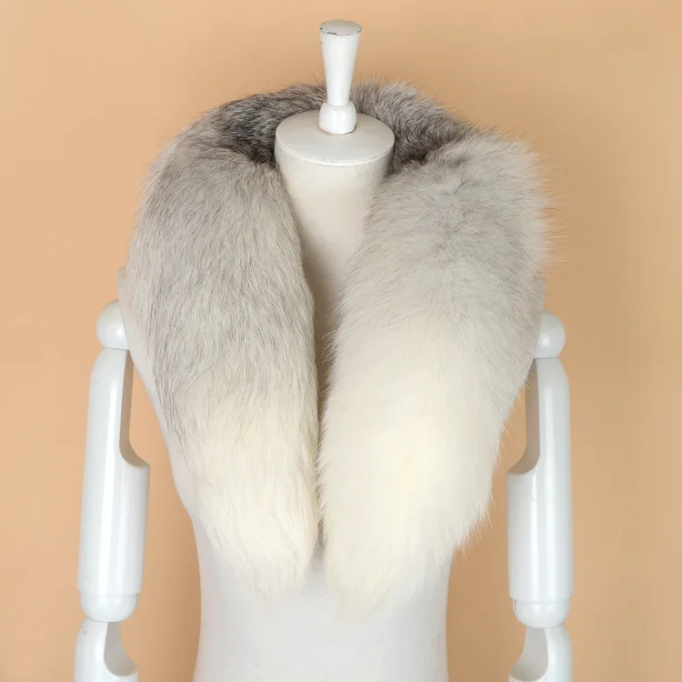 Tail fur scarf for men and women winter warm fur shawl manufacturers