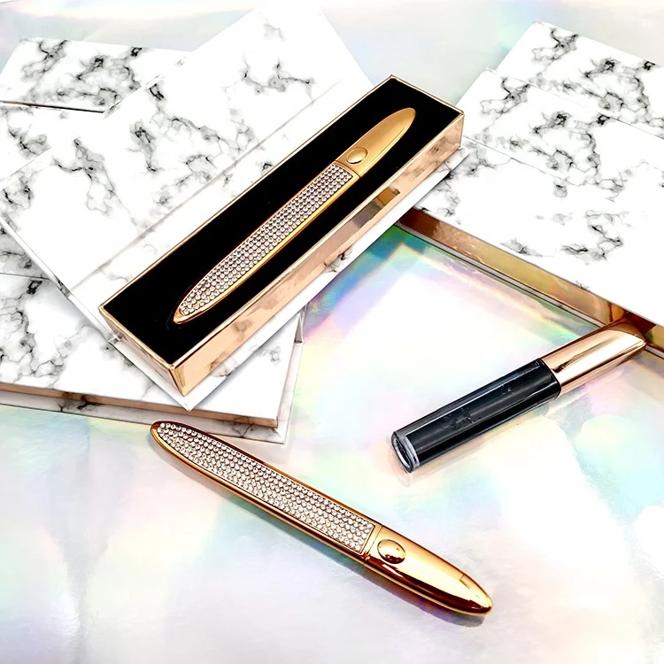 wholesale eyelash glue  with box lash glue adhesive water proof latex free customise glue eye liner pen