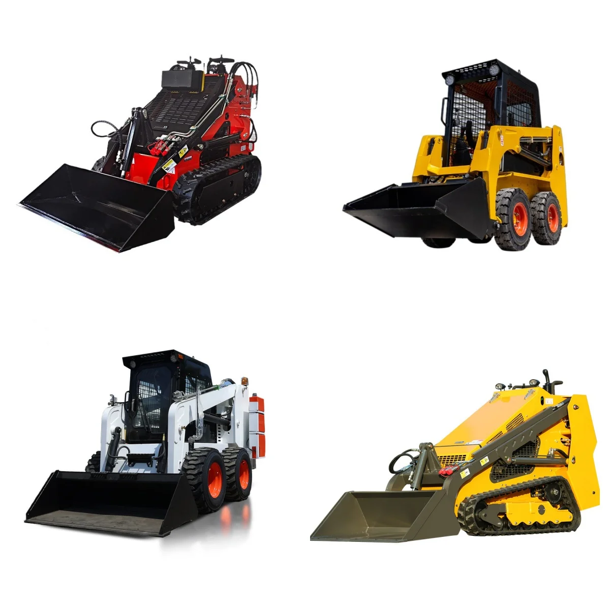 Factory price 460kg Skid Steer Diesel Loaders Mini Skid Steer Loader Epa Engine Loaders With Lawn Mower