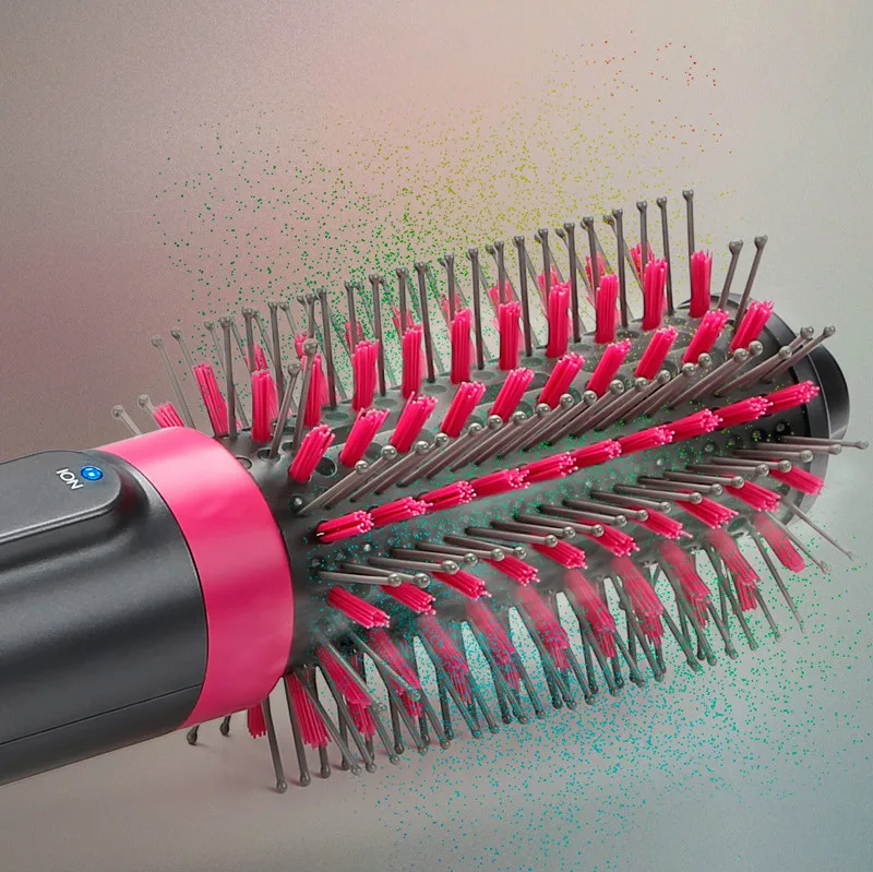 Best Sell Fast Electric Salon Cold And Hot Air 4 In 1 Hair Dryer Straightener Comb Rotating Hot Air Brush