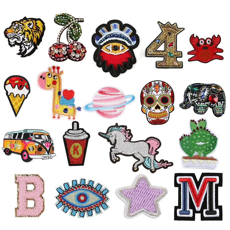 Patch Manufacturer Fashion Designer 3D Personalized Embroidery Blanks Custom Logo Pattern Clothes Iron On Patches For Clothing