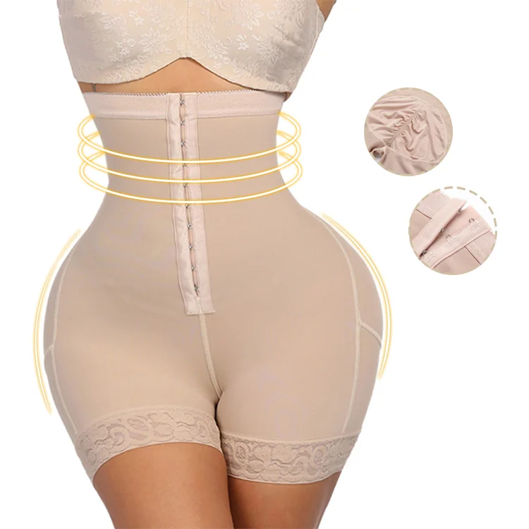 
women shapewear underwear plus size high waist butt lifter shorts tummy control panty shaper 