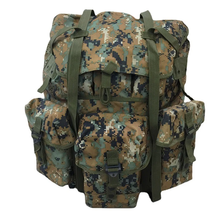 OBSHORSE Wholesale Custom Alice Pack  Assault Hiking Backpack Rucksack With Iron Stand Frame Camo Tactical Backpack