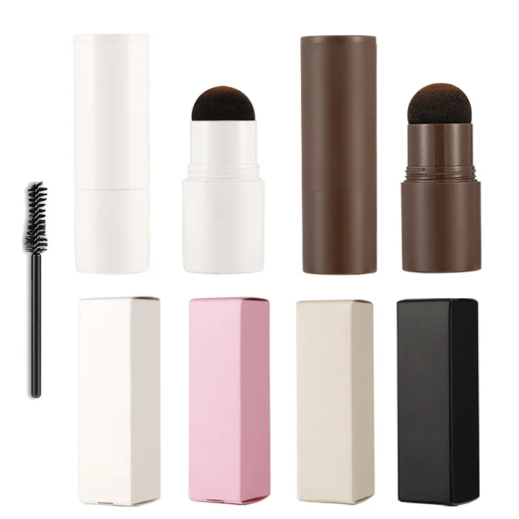 Wholesale Hair Line Shadow Powder Brow Henna Powder Private Label Eyebrow Stamp and Stencil Kit