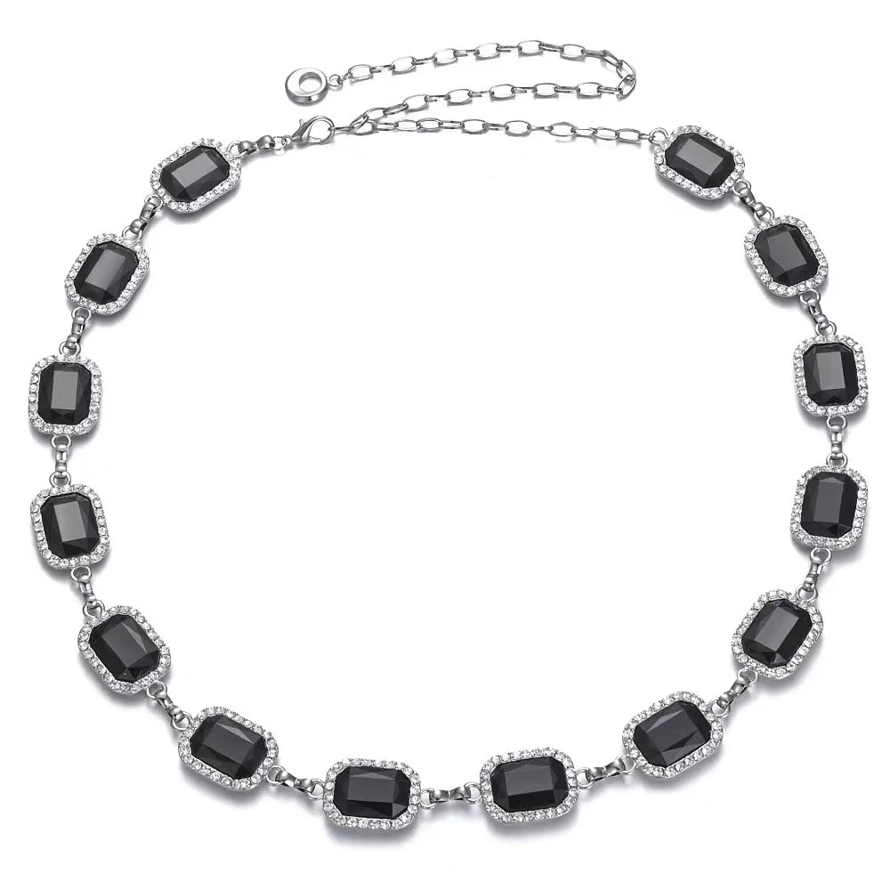 
Factory wholesale hot style fashion luxury sexy body chain metal gem water diamond waist chain 