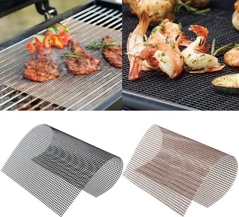 BBQ mesh mat non stick mesh barbecue mat barbecue mesh