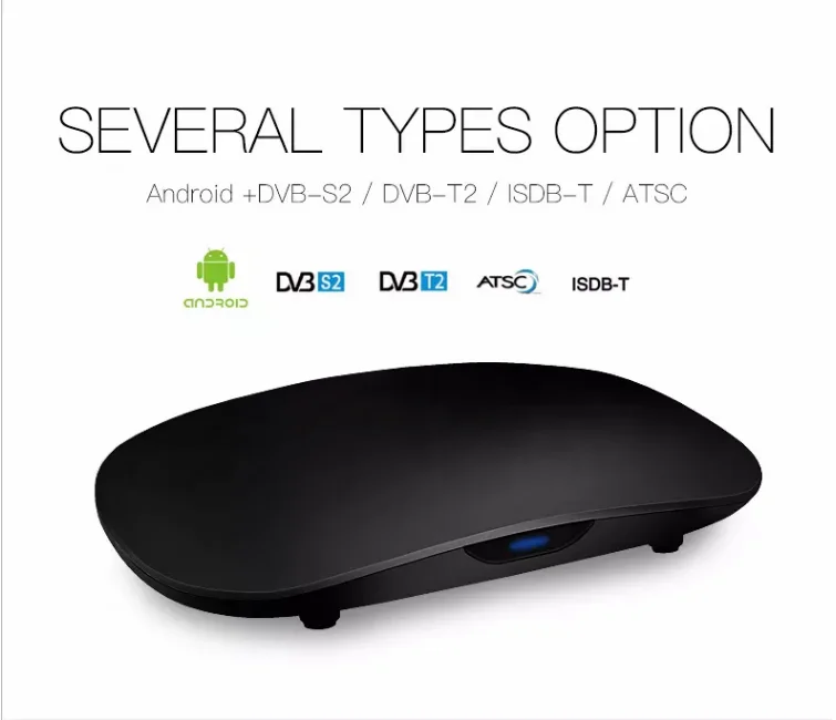 UUvision in stock  OEM OTT+DVB S2 Amlogic S905D 1 GB + 8 GB Android tv box satellite receiver set top box