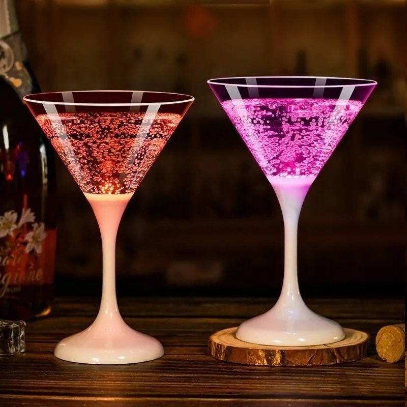 210ml Led Lighting Party Cups Liquid Activated glowing cups Water active Led Cocktail Cups for Night Club Decoration