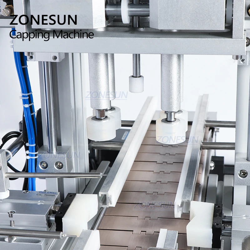  ZONESUN ZS-XG1870 насос Пневматический флакон для рабочего стола винт Автоматическая Машина Для Укупоривания крышками и колпачками стекло аромат бутылка из ПЭТ