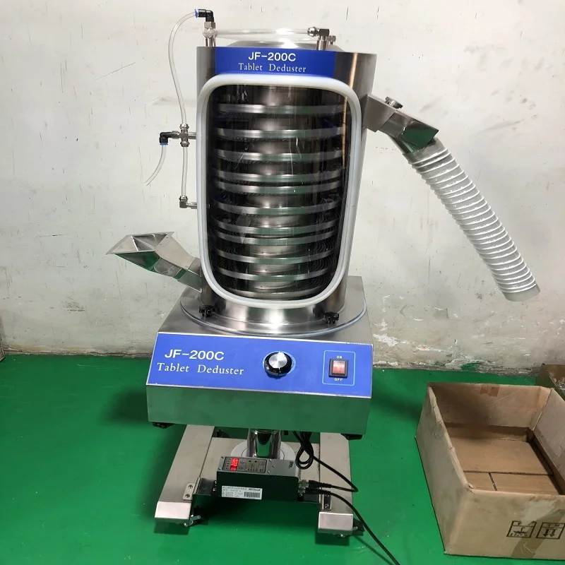 Tablet Deduster Tablet JF-200C Capsule Polishing Machine Capsule polisher Uphill Tablet Deduster