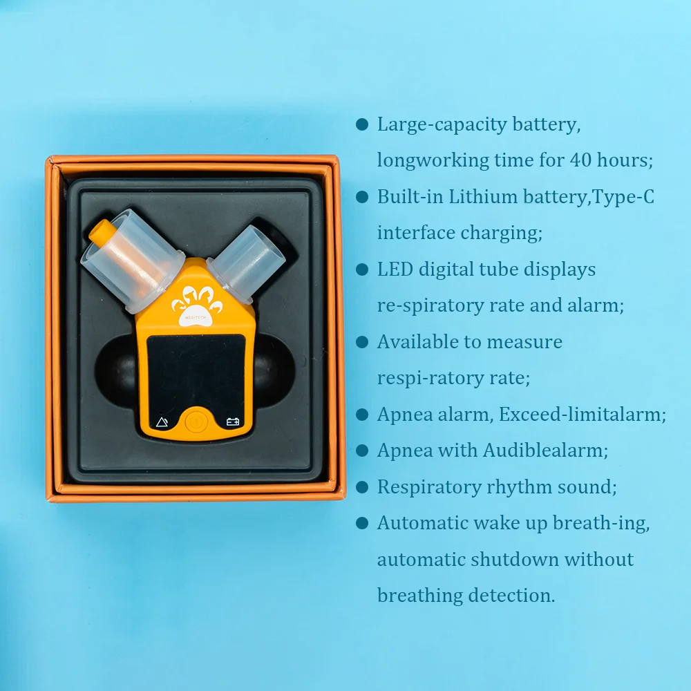 Factory Price Veterinary Hospital Pet Breathing Respiratory Monitor Cat Dog Apnea Sensor Respiratory Monitor