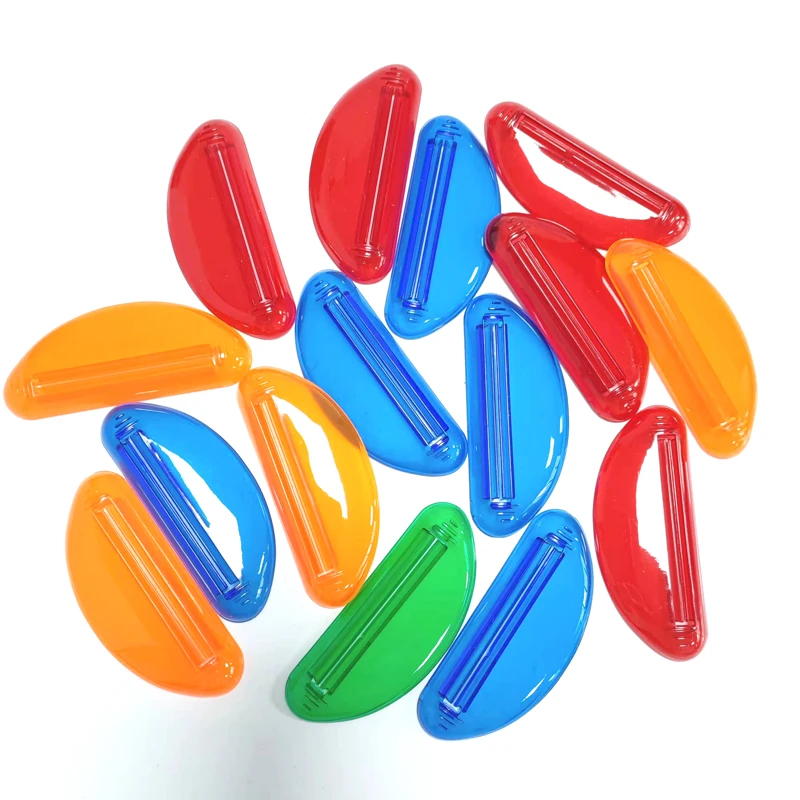 PTTS-002 Convenient Colored Mini Plastic Squeeze Ease Tube Squeezer Toothpaste Dispenser Clip  Customized logo