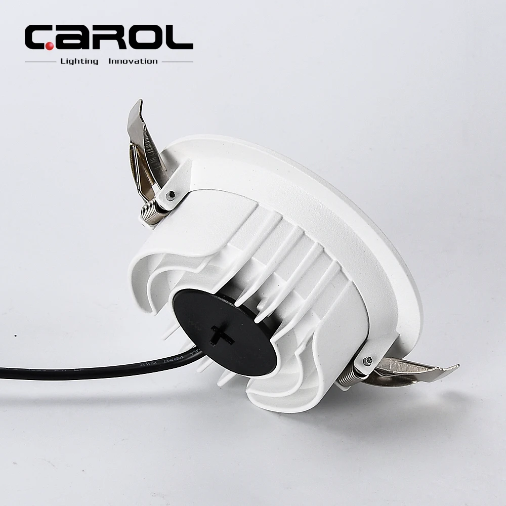 Carol 5 years warranty good quality ceiling spotlight 7w 30w recessed led downlight lamp cct adjustable 12 watt smd down light