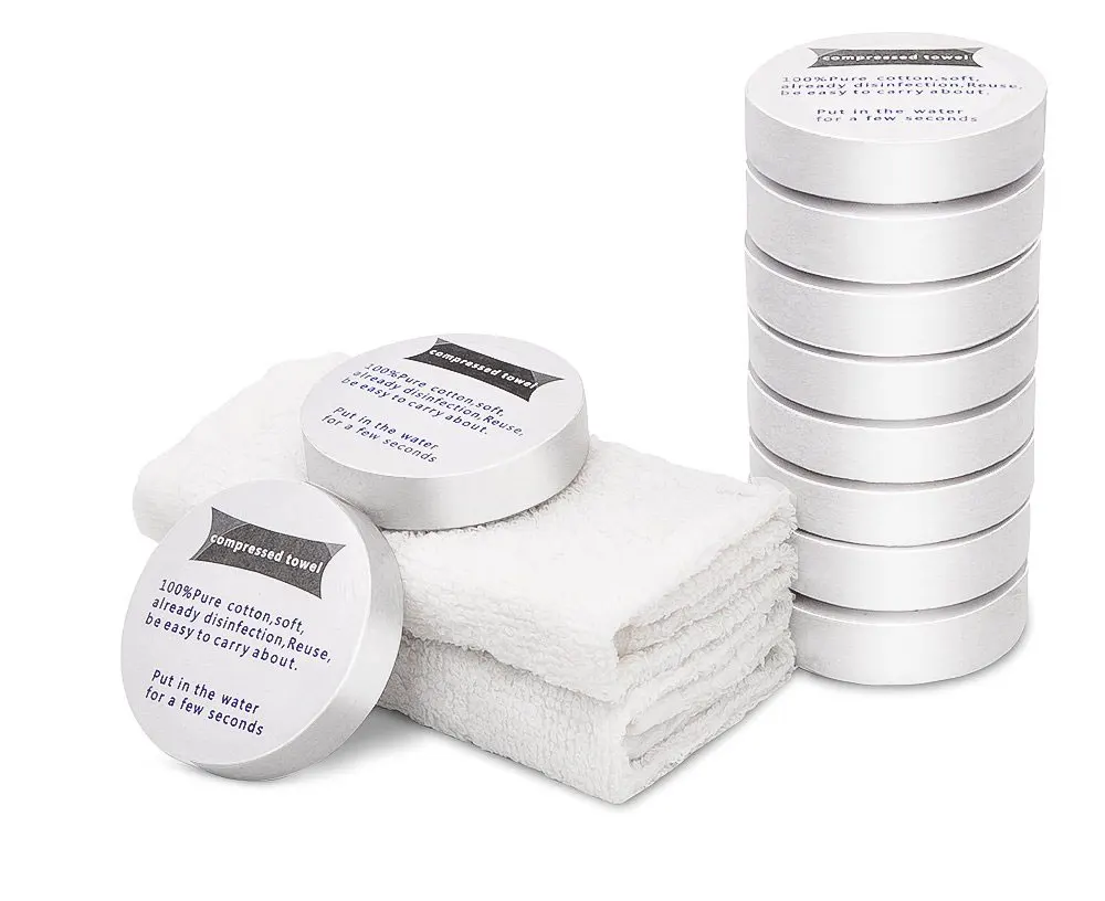 Сжатое банное полотенце удобно для путешествий фитнес