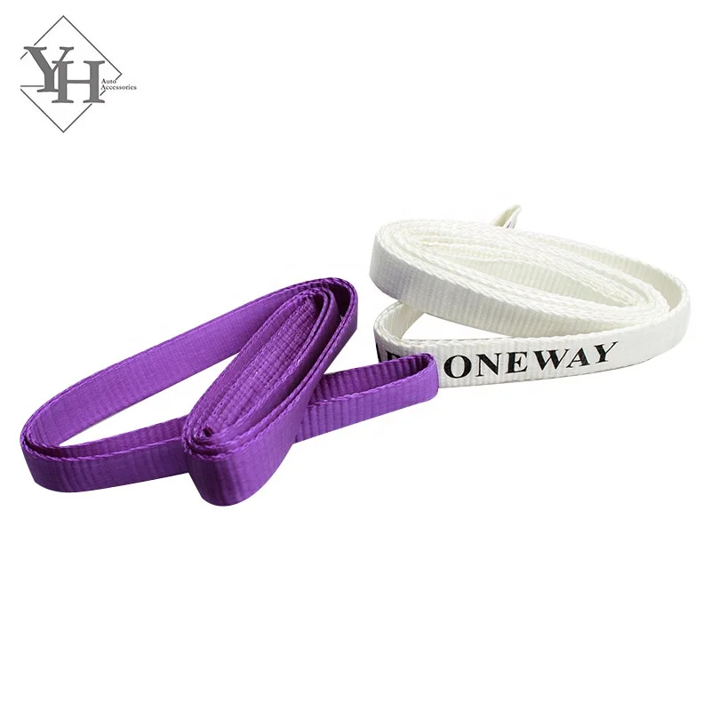 
1 ton white one way sling webbing sling 