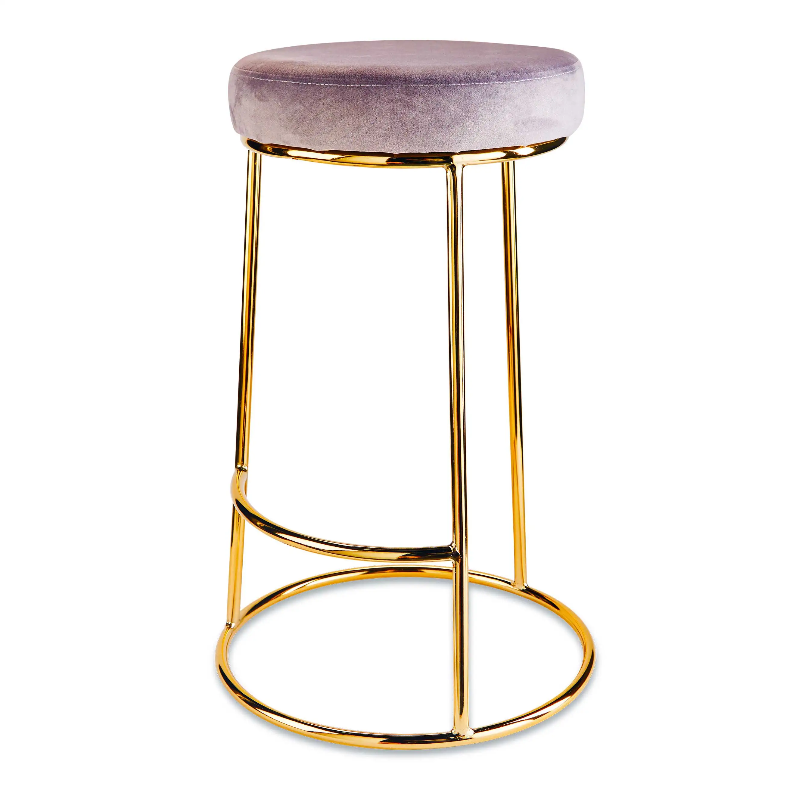 Modern gold kitchen bar stools chair  backless