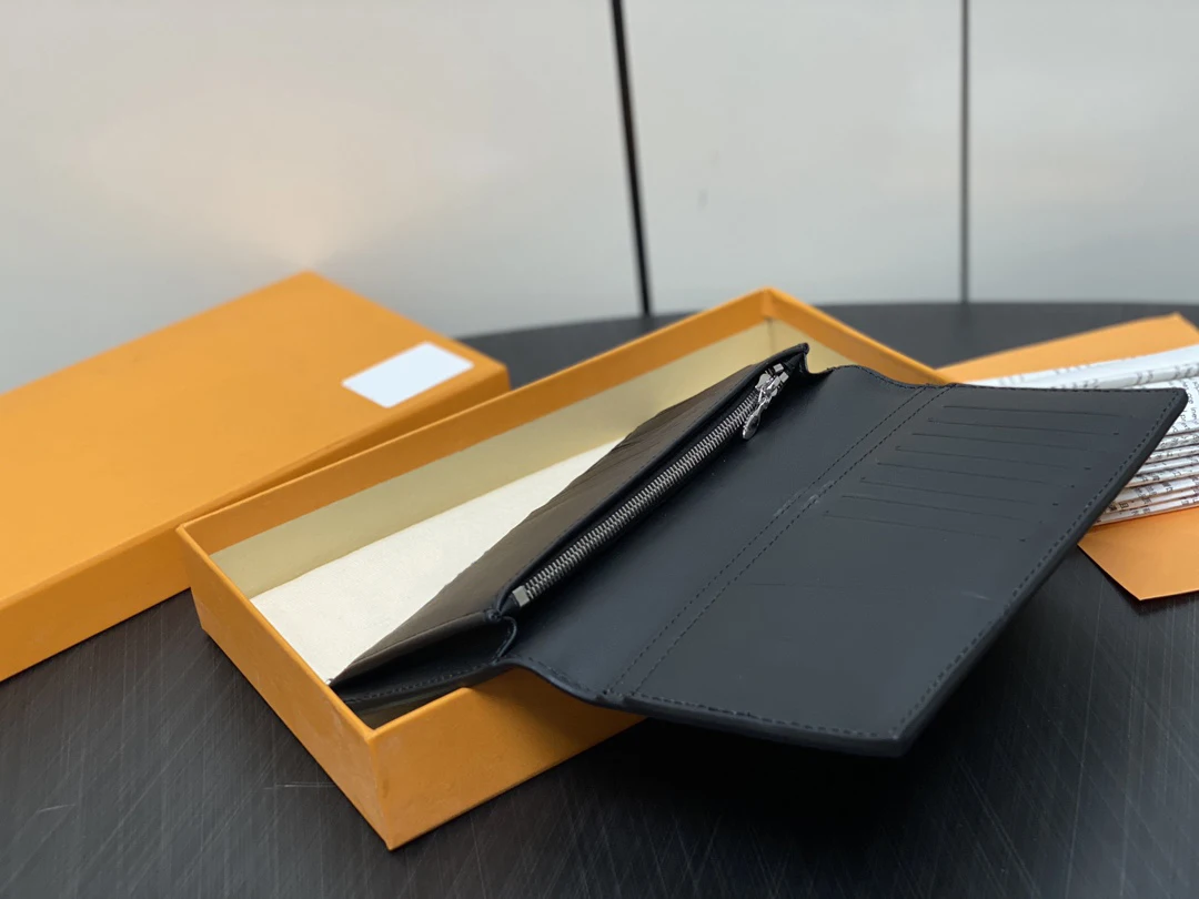 2024 Famous Luxury Designer Bag men Wallet Pu Leather Credit Card Wallet With Zipper Card Holder