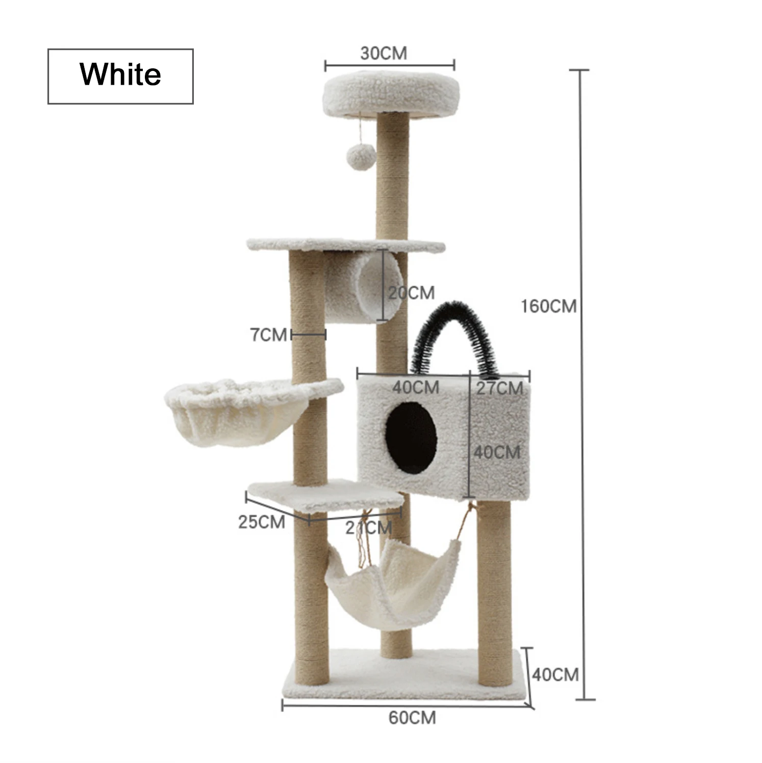 Wholesale Wooden Sisal Castle Modern Large Big Climbing Scratch Pet Scratcher  Condo Furniture Tower Cat Tree