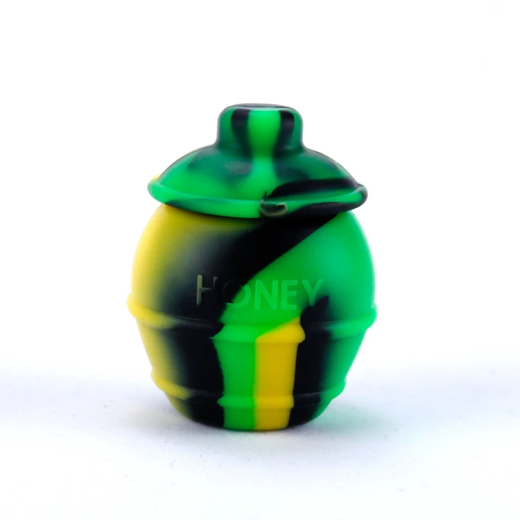
silicone wax container storage tobacco weed herb bubbler smoking rolling papers blunt smoke concentrate jar 